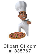 Young Black Male Chef Clipart #1335767 by Julos