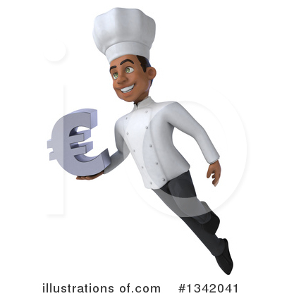 Royalty-Free (RF) Young Black Male Chef Clipart Illustration by Julos - Stock Sample #1342041