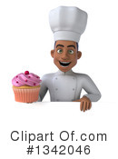 Young Black Male Chef Clipart #1342046 by Julos