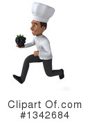 Young Black Male Chef Clipart #1342684 by Julos