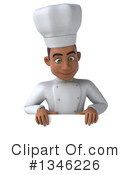 Young Black Male Chef Clipart #1346226 by Julos