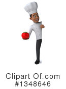 Young Black Male Chef Clipart #1348646 by Julos
