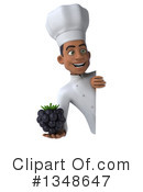 Young Black Male Chef Clipart #1348647 by Julos