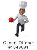 Young Black Male Chef Clipart #1349891 by Julos