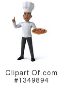 Young Black Male Chef Clipart #1349894 by Julos