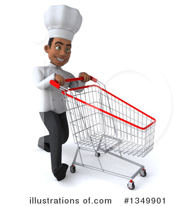 Young Black Male Chef Clipart #1349901 by Julos