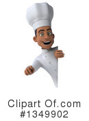 Young Black Male Chef Clipart #1349902 by Julos