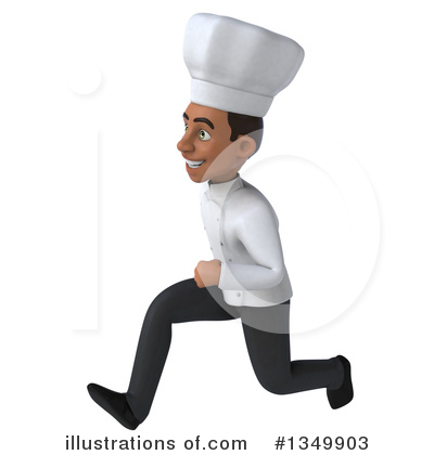 Young Black Male Chef Clipart #1349903 by Julos