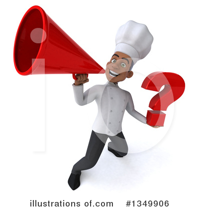 Young Black Male Chef Clipart #1349906 by Julos