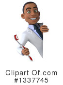 Young Black Male Dentist Clipart #1337745 by Julos