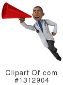 Young Black Male Doctor Clipart #1312904 by Julos