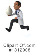 Young Black Male Doctor Clipart #1312908 by Julos
