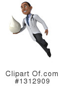 Young Black Male Doctor Clipart #1312909 by Julos
