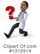 Young Black Male Doctor Clipart #1312914 by Julos