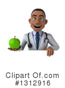 Young Black Male Doctor Clipart #1312916 by Julos