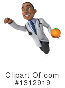 Young Black Male Doctor Clipart #1312919 by Julos