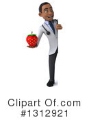 Young Black Male Doctor Clipart #1312921 by Julos
