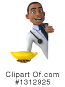 Young Black Male Doctor Clipart #1312925 by Julos