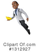 Young Black Male Doctor Clipart #1312927 by Julos