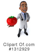 Young Black Male Doctor Clipart #1312929 by Julos