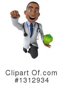 Young Black Male Doctor Clipart #1312934 by Julos
