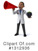 Young Black Male Doctor Clipart #1312936 by Julos