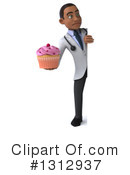 Young Black Male Doctor Clipart #1312937 by Julos