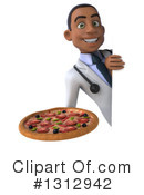 Young Black Male Doctor Clipart #1312942 by Julos