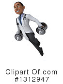 Young Black Male Doctor Clipart #1312947 by Julos