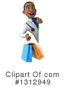 Young Black Male Doctor Clipart #1312949 by Julos