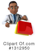 Young Black Male Doctor Clipart #1312950 by Julos