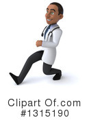 Young Black Male Doctor Clipart #1315190 by Julos