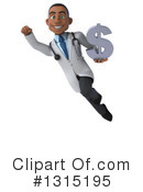 Young Black Male Doctor Clipart #1315195 by Julos