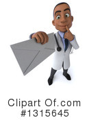 Young Black Male Doctor Clipart #1315645 by Julos