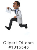Young Black Male Doctor Clipart #1315646 by Julos