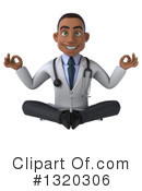 Young Black Male Doctor Clipart #1320306 by Julos