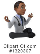 Young Black Male Doctor Clipart #1320307 by Julos