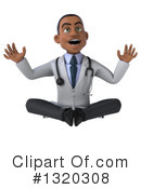 Young Black Male Doctor Clipart #1320308 by Julos