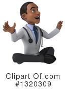 Young Black Male Doctor Clipart #1320309 by Julos