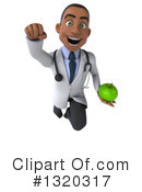 Young Black Male Doctor Clipart #1320317 by Julos