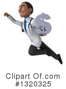 Young Black Male Doctor Clipart #1320325 by Julos