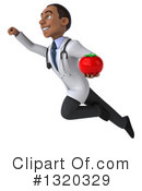 Young Black Male Doctor Clipart #1320329 by Julos