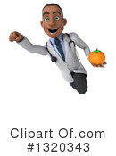 Young Black Male Doctor Clipart #1320343 by Julos