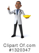 Young Black Male Doctor Clipart #1320347 by Julos