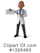 Young Black Male Doctor Clipart #1326463 by Julos