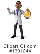 Young Black Male Doctor Clipart #1331244 by Julos
