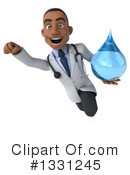 Young Black Male Doctor Clipart #1331245 by Julos