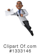Young Black Male Doctor Clipart #1333146 by Julos