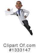 Young Black Male Doctor Clipart #1333147 by Julos