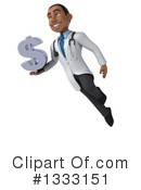 Young Black Male Doctor Clipart #1333151 by Julos